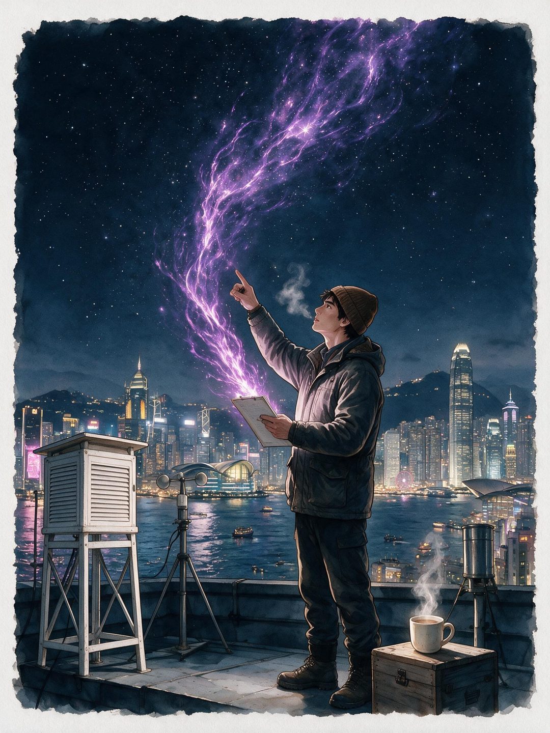 天文台觀測員 職份卡畫作(投射者 6/2)